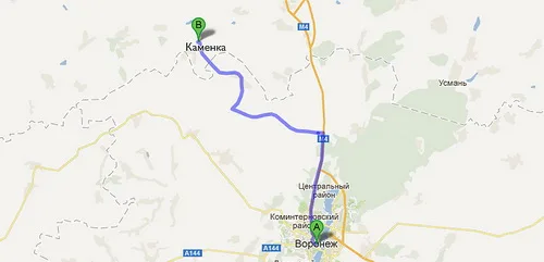 Карта проезда из Воронежа до сафари-парка "Кудыкина гора" Карта проезда из Воронежа до сафари-парка "Кудыкина гора"