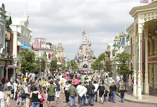 Main Street USA, Диснейленд, Париж Main Street USA, Диснейленд, Париж