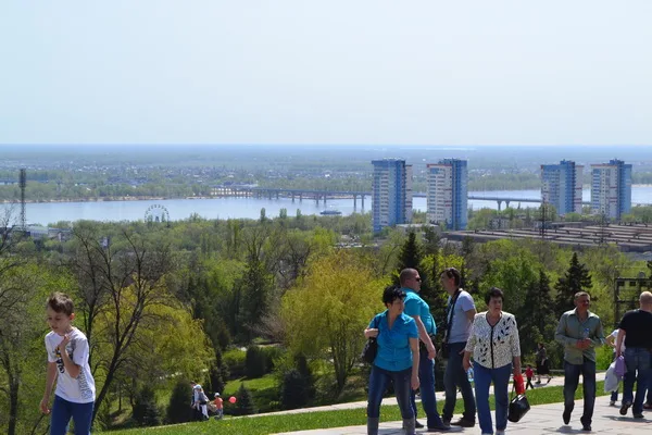 Волгоград с высоты Мамаева кургана