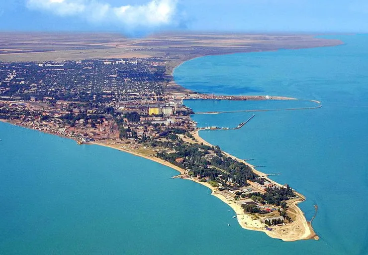 Ейская коса, Азовское море