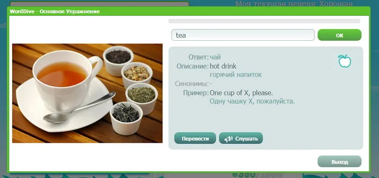 WordDive Страница упражнений – 6