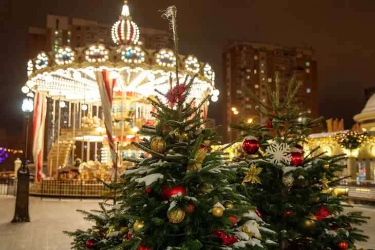 Путешествие в Рождество в Москве