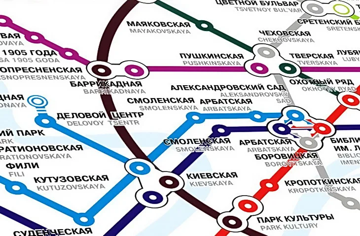 Карта Московского Метро
